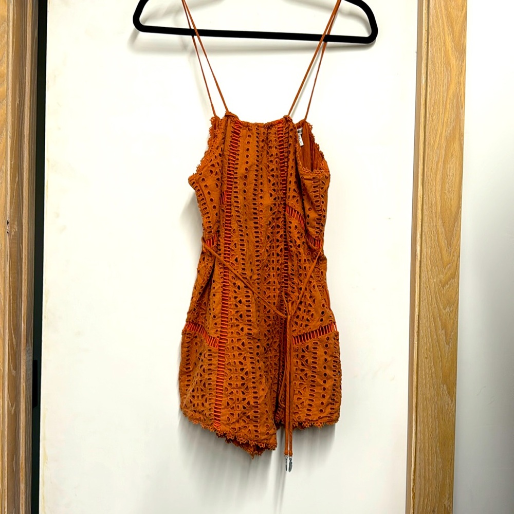 Amuse Society Womens Tina Woven Romper